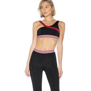 LoveWave Revolve Kassie Pink Black Work Out Bra Top